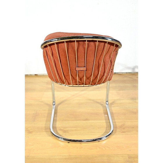 Image 1 of Set of 6 vintage chairs in chrome metal and wire for Rima, Italy 1970