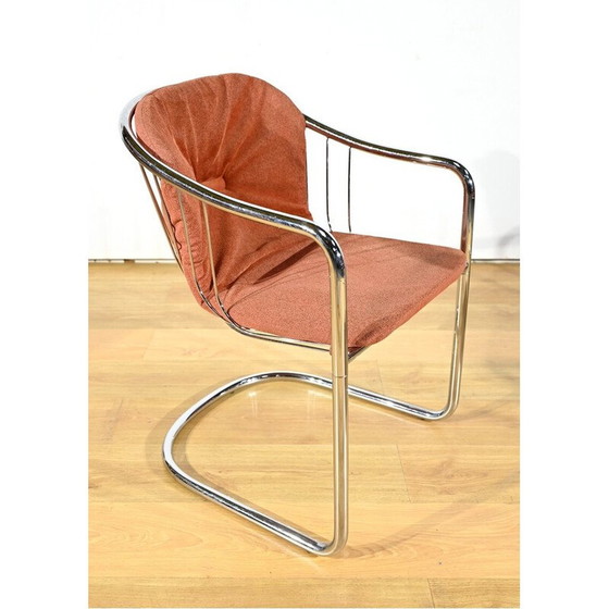 Image 1 of Set of 6 vintage chairs in chrome metal and wire for Rima, Italy 1970