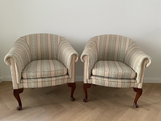 Image 1 of 2x Chesterfield Byron Tub Chairs