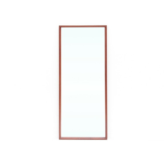 Image 1 of Vintage scandinavian wall mirror  in teak