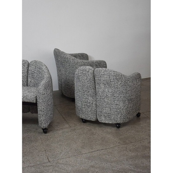 Image 1 of Set of 4 vintage Ps142 armchairs by Eugenio Gerli for Tecno, 1960s