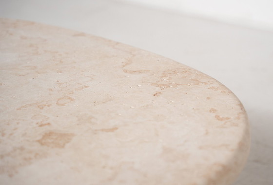 Image 1 of Contemporary Bean Shaped Coffee Table, Travertine