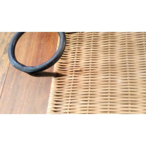 Image 1 of Appendiabiti vintage in rattan, 1950