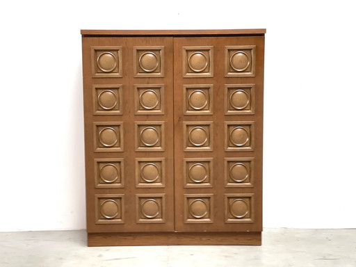 Vintage brutalist bar cabinet