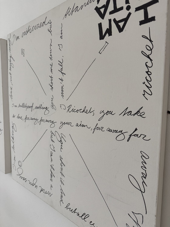 Image 1 of Canvas With Text
