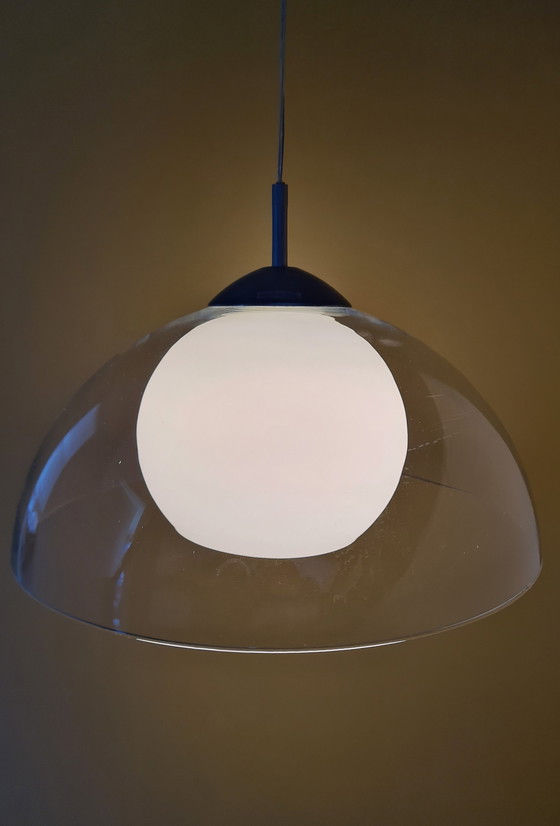 Image 1 of Lampe suspendue en verre massif