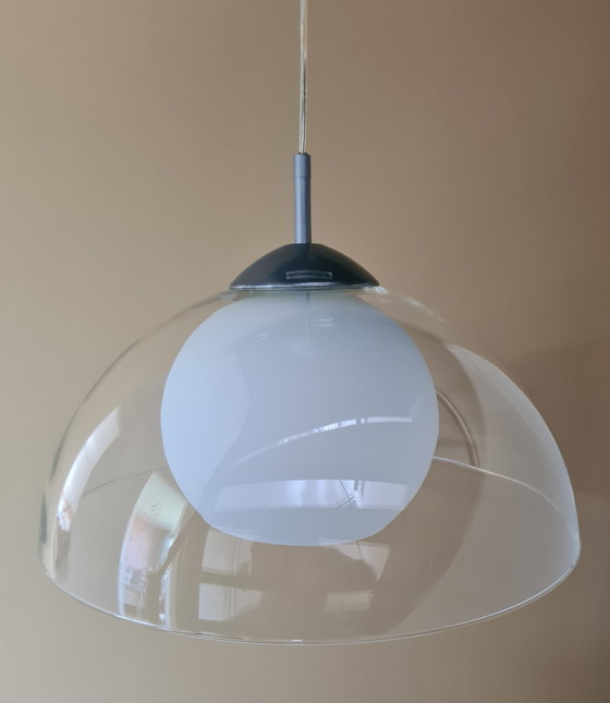 Image 1 of Lampe suspendue en verre massif