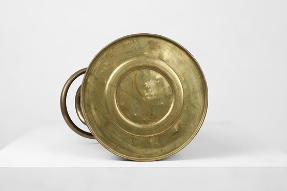 Image 1 of Portaombrelli in rame con immagine medievale in rilievo, Francia, ca. 1900