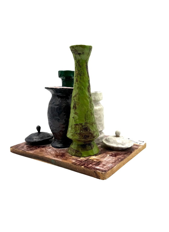 Image 1 of Arnaldo Miniati, Morandi Allegory Sculpture, Ed. 8/50, Italy 1971