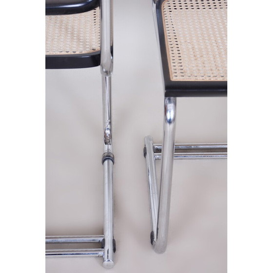 Image 1 of Pair of vintage Bauhaus chairs, Italy 1960s