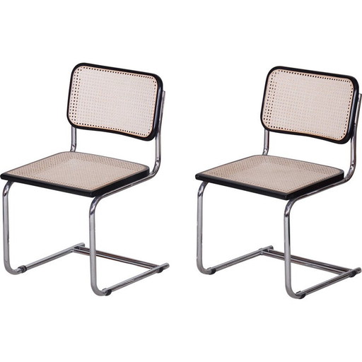 Pair of vintage Bauhaus chairs, Italy 1960s