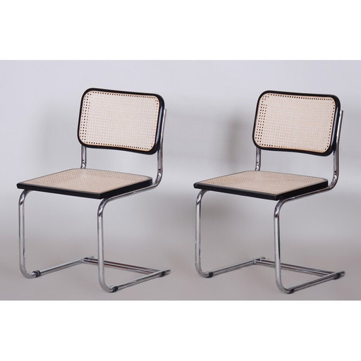 Pair of vintage Bauhaus chairs, Italy 1960s