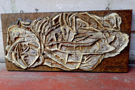 Image 1 of Ceramic Panel By Yana Desaeger (1924-2004)