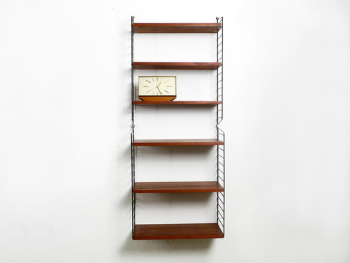 Nisse Strinning dark teak string shelf