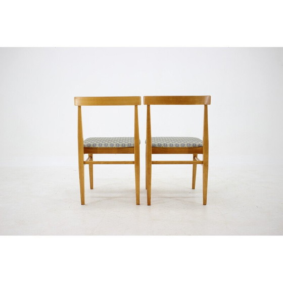 Image 1 of Set of 4 vintage wooden dining chairs, Czechoslovakia 1960