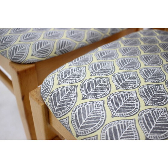 Image 1 of Set of 4 vintage wooden dining chairs, Czechoslovakia 1960