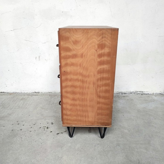 Image 1 of Vintage workshop furniture in solid wood and metal with 9 drawers