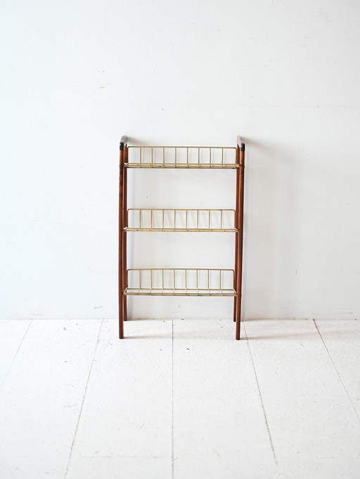 Scandinavian Vintage Magazine Rack