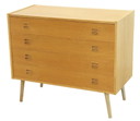Commode blonde design danois 'Manhagen' vintage