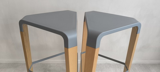 Image 1 of 2 Very Fine ''Picapau'' Design Stools Signed D'Orlandini & Radice For Infiniti