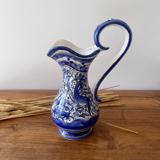 Image 1 of Delft-style stamped pitcher