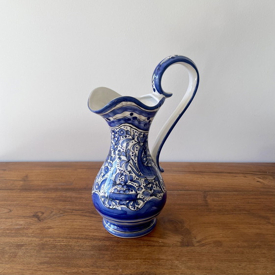 Image 1 of Delft-style stamped pitcher