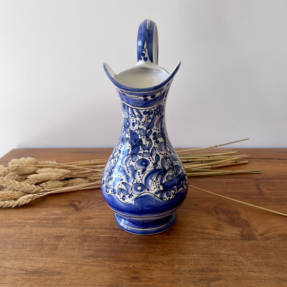 Image 1 of Delft-style stamped pitcher