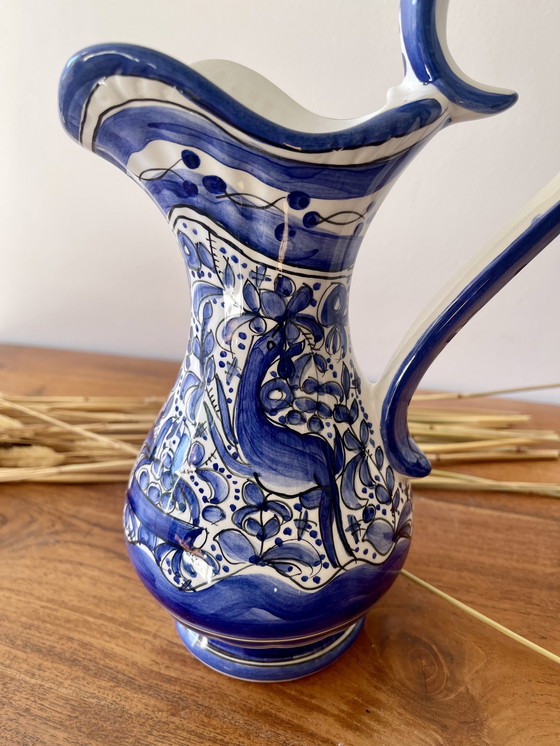 Image 1 of Delft-style stamped pitcher