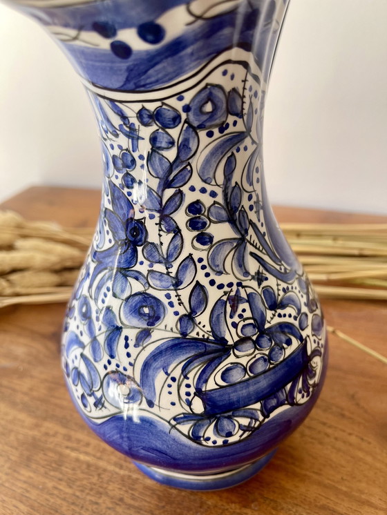 Image 1 of Delft-style stamped pitcher