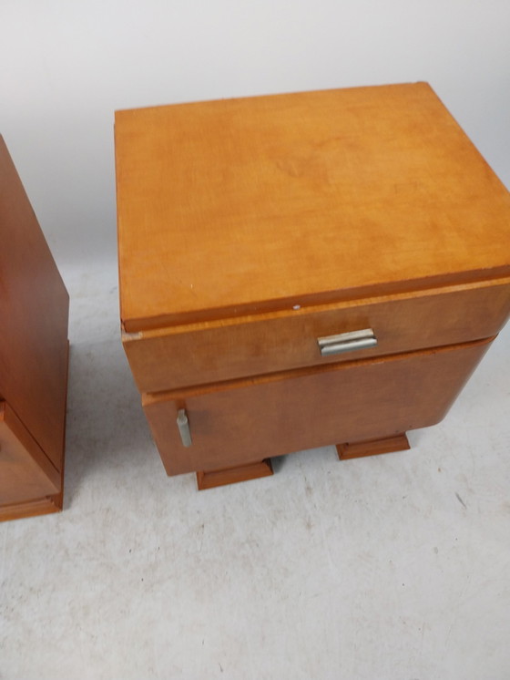 Image 1 of 1 Set Art Deco Nightstands 1930'S