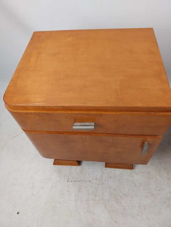 Image 1 of 1 Set Art Deco Nightstands 1930'S