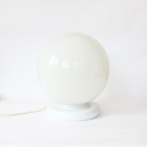 Lampe de table Globe en verre vintage