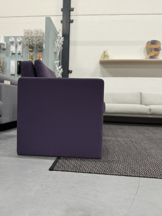 Image 1 of 2 fauteuils Rolf Benz Ego Club tissu violet