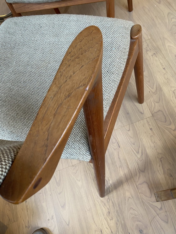 Image 1 of Kai Kristiansen Danish Teak Z Chairs Model 42