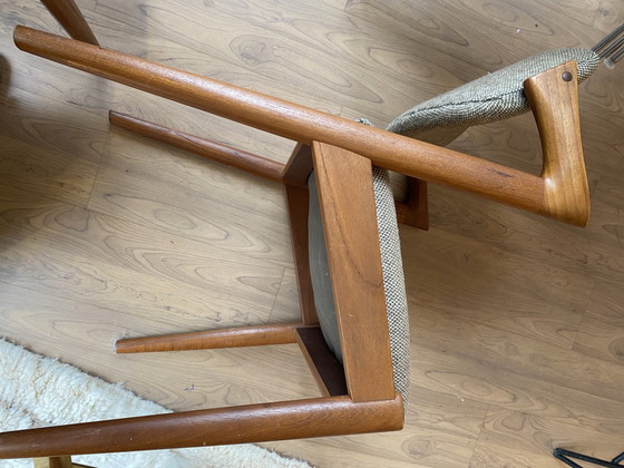 Image 1 of Kai Kristiansen Danish Teak Z Chairs Model 42