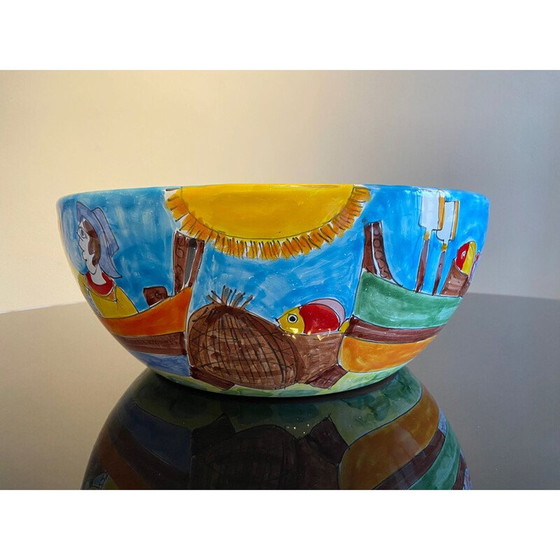 Image 1 of Vintage ceramic bowl from Pantelleria, Italy