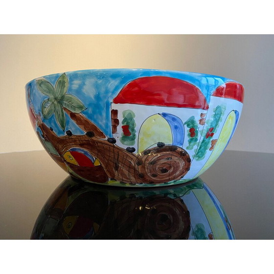 Image 1 of Vintage ceramic bowl from Pantelleria, Italy