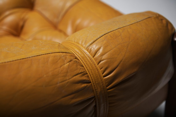 Image 1 of Stunning Mp-81 Lounge Set In Cognac Leather By Percival Lafer For Lafer S.A.