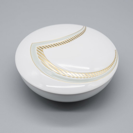 Decorative Ak Kaiser Porcelain Lid-Box Décor Lucido By Nossek Gold Vintage 80S 