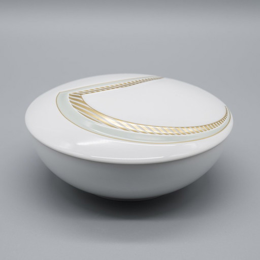 Decorative Ak Kaiser Porcelain Lid-Box Décor Lucido By Nossek Gold Vintage 80S 