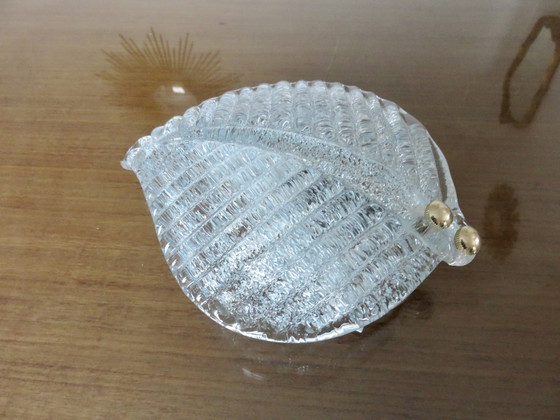 Image 1 of Barovier & Toso Murano Glass Leaf Wall Light