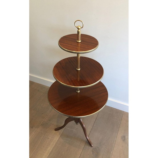 Vintage triple top table, France 1940