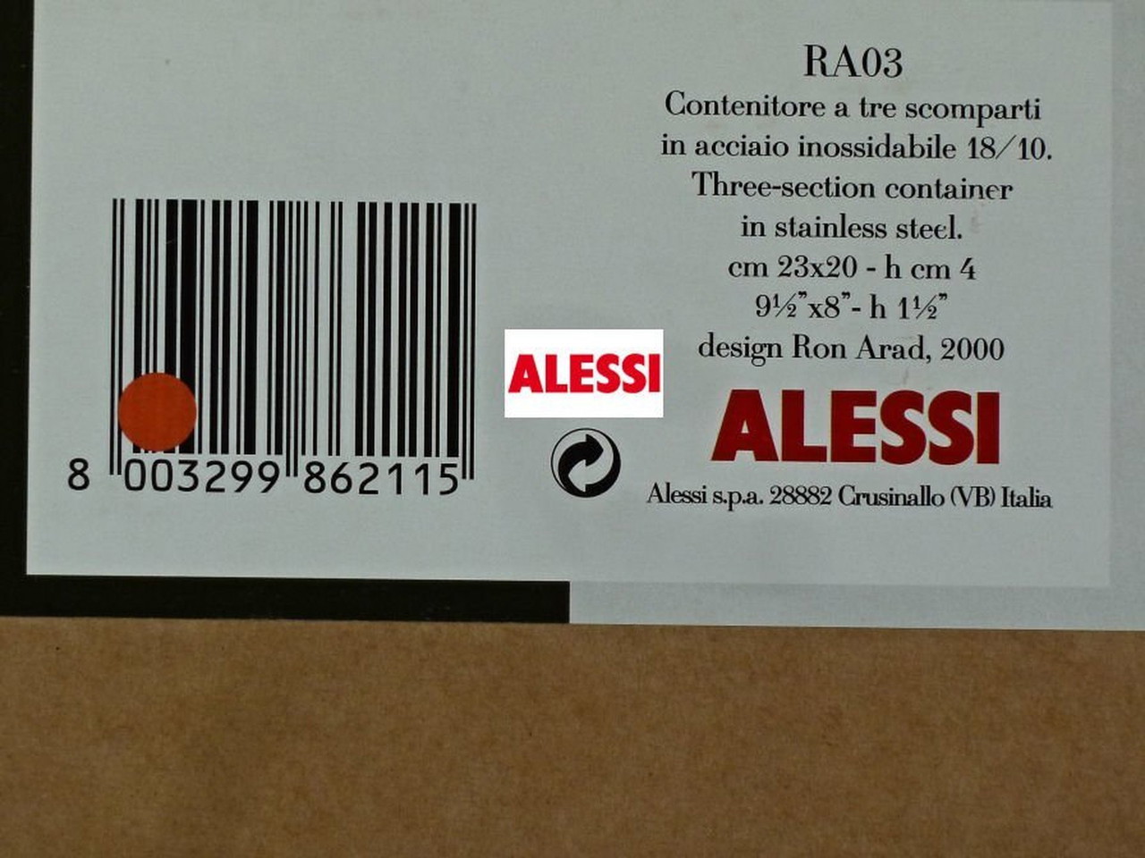Alessi RA03 Babyboop Three Section Hors-D'Oeuvre Set | €55 | Whoppah