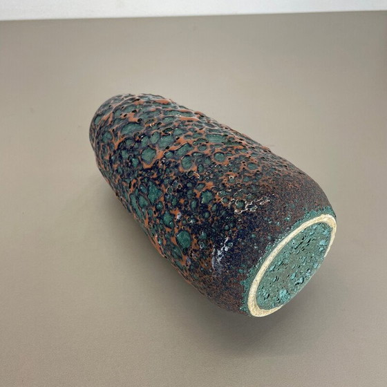Image 1 of Vaso vintage multicolore in lava grassa di Scheurich, Germania, anni '70