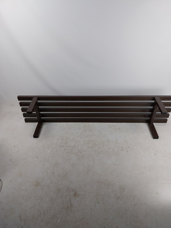 Image 1 of 1 X Metal Slatted Bench By Meta 1970'S