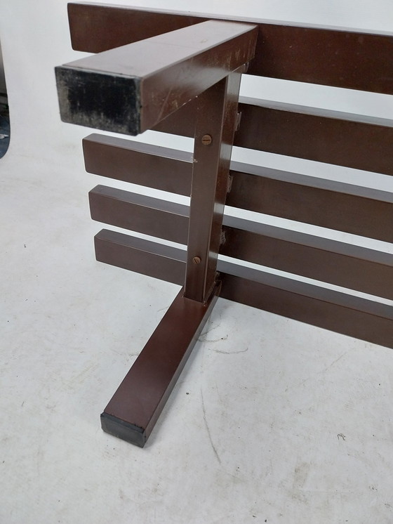 Image 1 of 1 X Metal Slatted Bench By Meta 1970'S