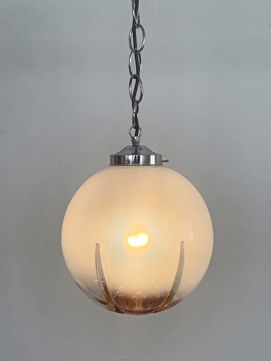 Image 1 of Toni Zuccheri Mazzega Italian design hanging lamp