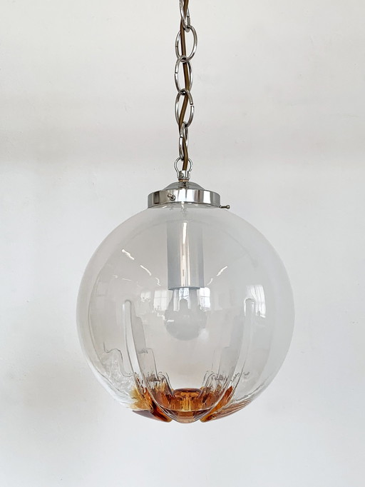 Toni Zuccheri Mazzega Italian design hanging lamp