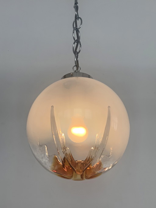 Toni Zuccheri Mazzega Italian design hanging lamp