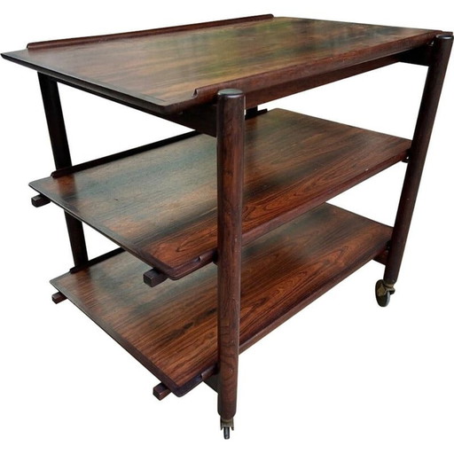 Vintage mahogany cart fratelli riguetti, 1960